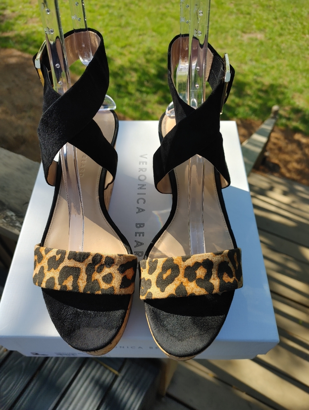 Veronica Beard HURLEY Suede & Leather Platform Sandal 10 - Picture 5 of 16